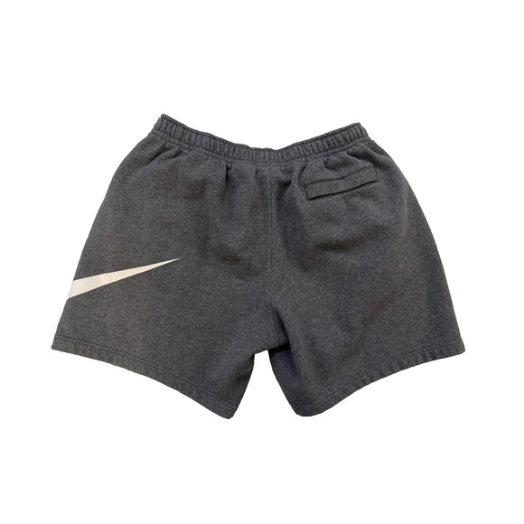 Nike Shorts Mens XL Gray Fleece Sweat Big Swoosh Logo Athletic Y2K Streetwear - Picture 2 of 5